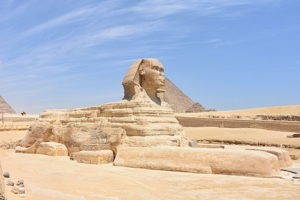 The strong , majestic, and calm great Sphinx of Giza