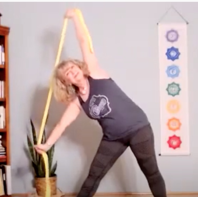Free Yoga Strap Practice.  Fun and Creative! Great for Beginners Yoga.